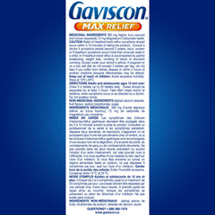 Gaviscon Max Berry at bedside for night-time reflux relief.