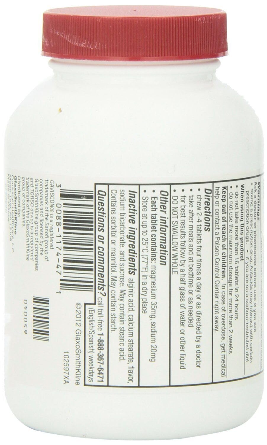 Gaviscon sealed packaging and bottles communicate reliable supply in a three-pack.