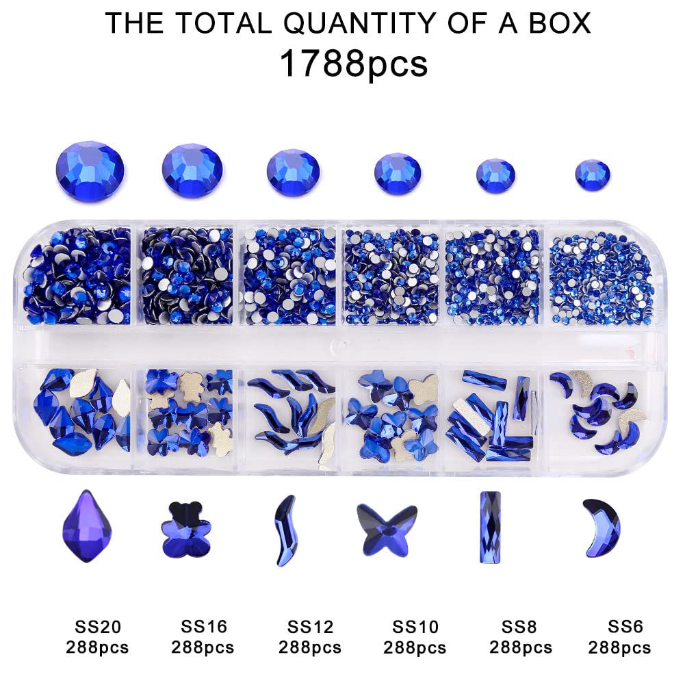 GAVIYE nail art glimmer decorations for personalized designs.