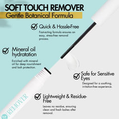 Gazelle Softouch applicator close-up shows safe, precise lash removal