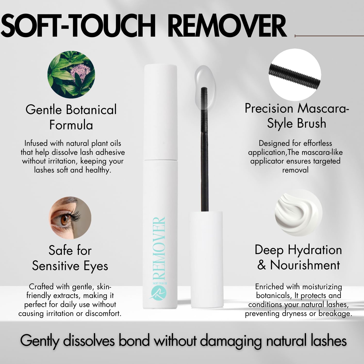 Gazelle Softouch sensitive-eyes-friendly formula supports comfortable removal
