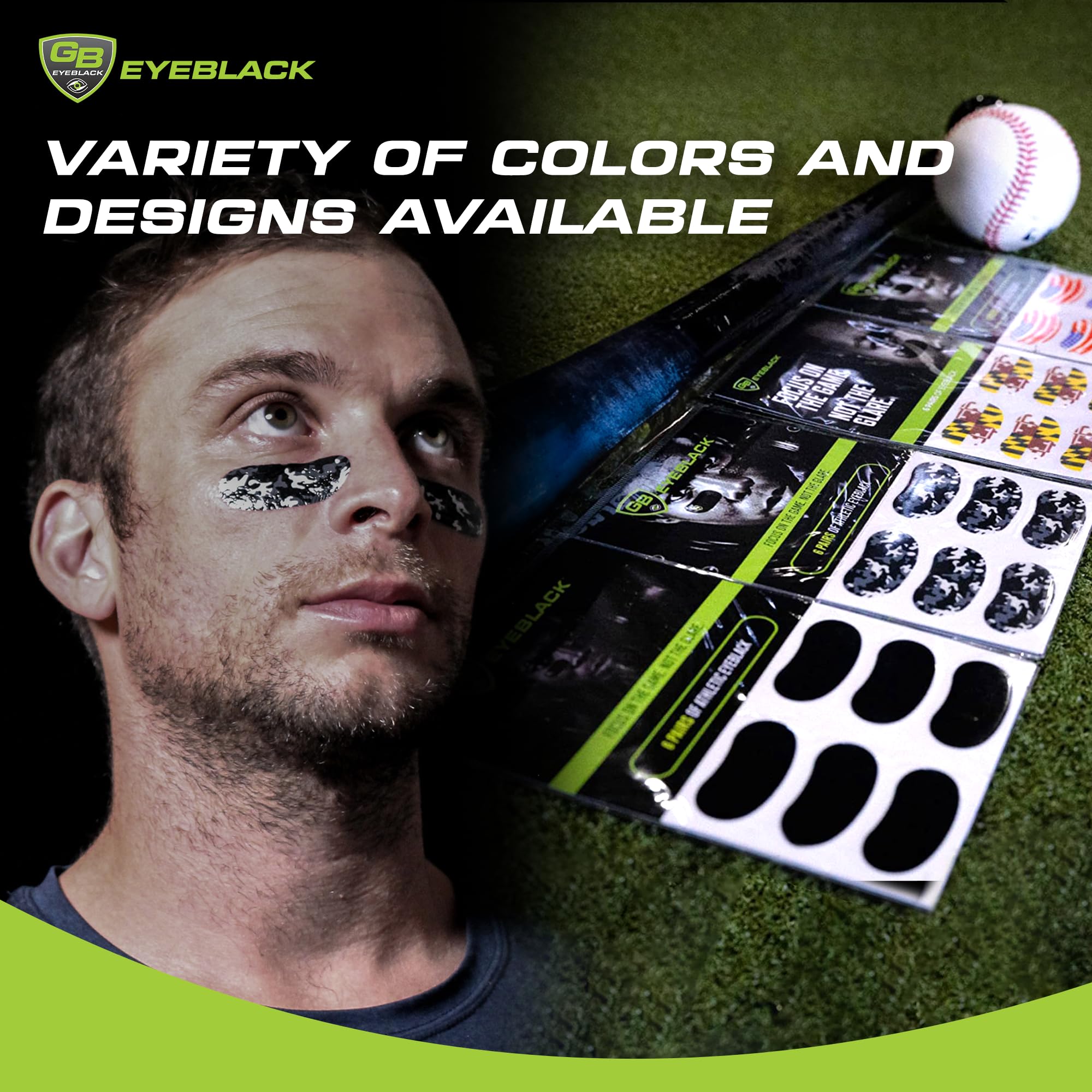 GB Eyeblack easy application on dry skin before activity.