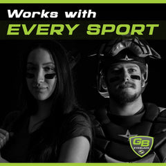 GB Eyeblack skin-safe eye strips tested on diverse skin types.