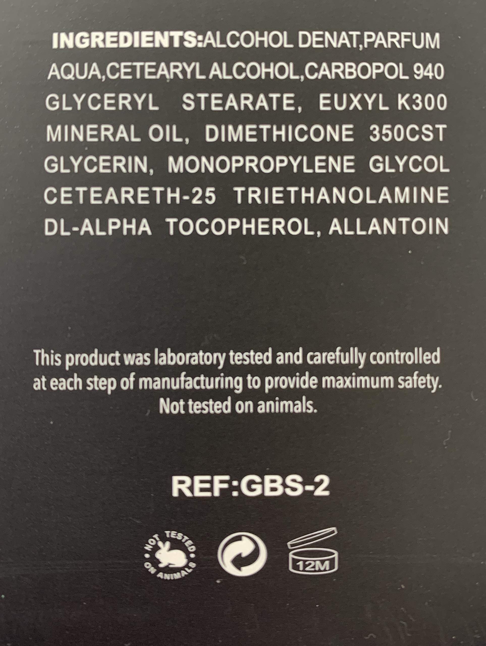 GBS After Shave Balm Citrus Label showcasing refreshing lavender-citrus notes.