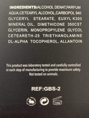 GBS After Shave Balm Citrus Label showcasing refreshing lavender-citrus notes.