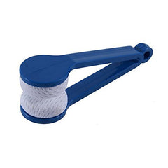 Close-up of mini cleaning clips for eyeglasses