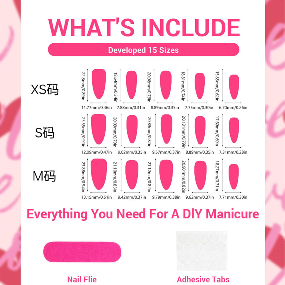 GCSQW adhesive stickers and tool kit for quick DIY manicure