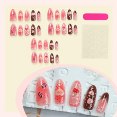 GCSQW 3D hearts bows roses nails for festive occasions