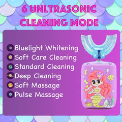 Toothbrush packaging with USB charging cable and IPX7 waterproof body