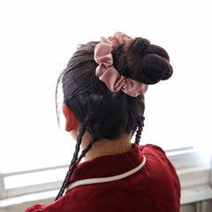 Gebelle satin scrunchies Ponytail styling ready for daily wear
