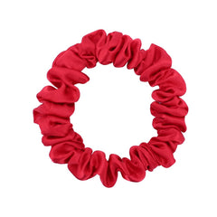 Gebelle skinny satin scrunchies red packaging display emphasizes gift-ready set.