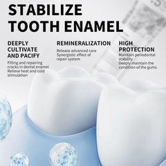 Free-from sulfates, parabens, and harsh abrasives on GEELIKE toothpaste packaging