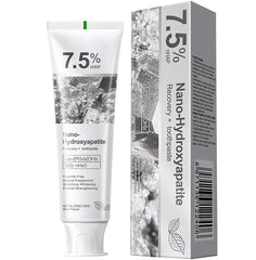 Front view of GEELIKE toothpaste showing 7.5% nHAP and 4.23 oz