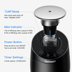 Geinself waterless diffuser — 3 mist levels for tailored ambience