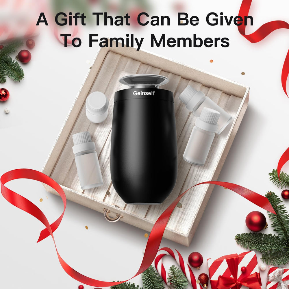 Geinself waterless diffuser — close-up of auto on/off feature for ease