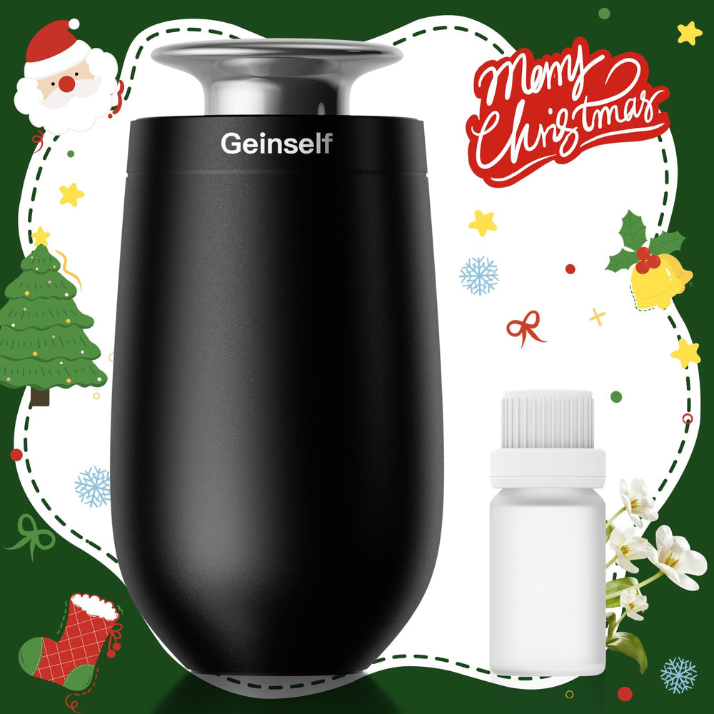 Geinself car diffuser aluminum body — rechargeable travel-friendly scent device
