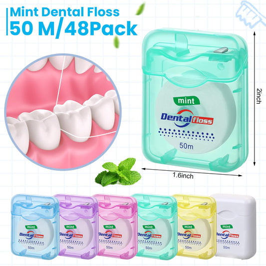 Close-up of braided flat mint floss design