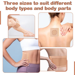 Geiserailie self adhesive castor oil wrap worn on neck or body