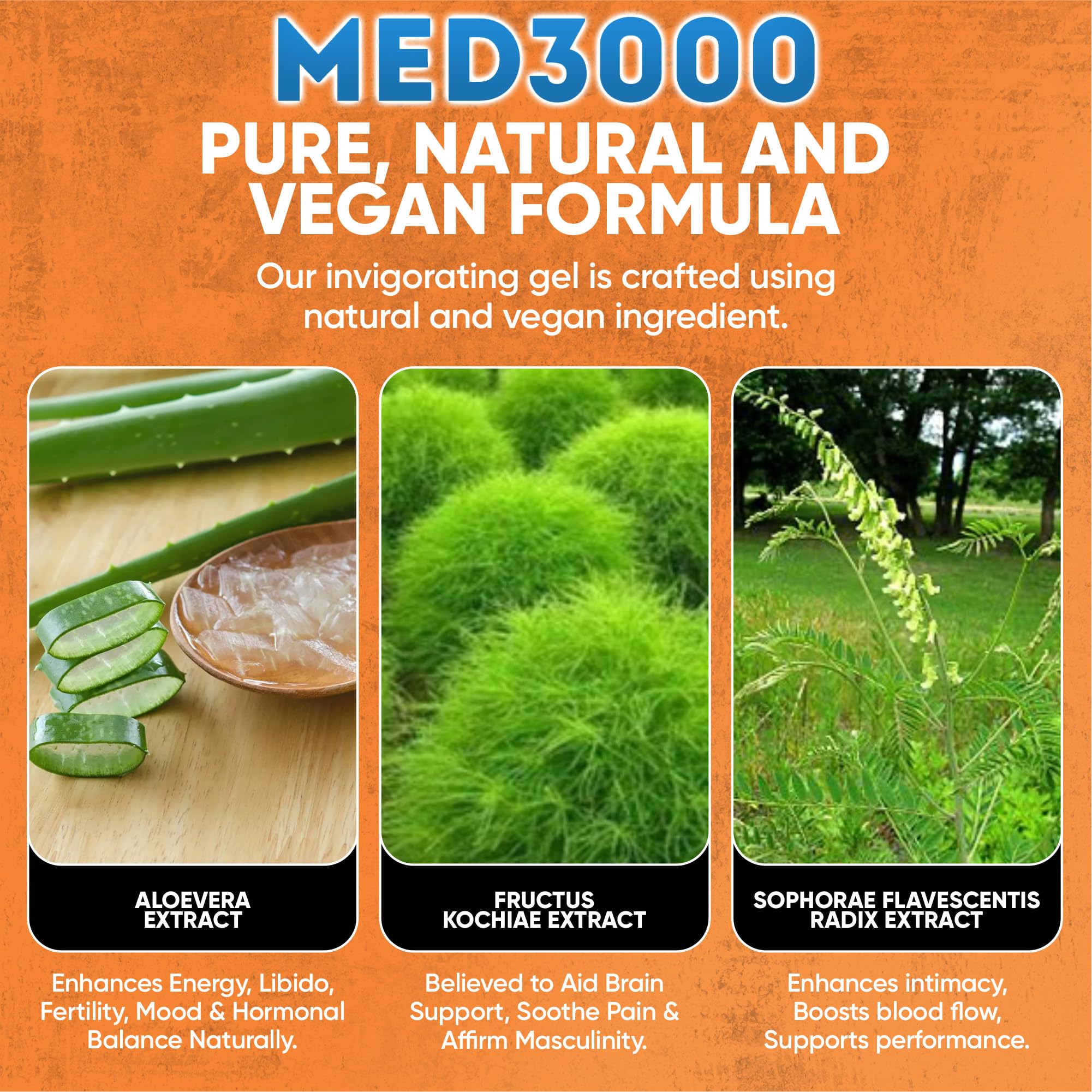 Travel-sized 1.75 fl oz Gel Med3000 for Men