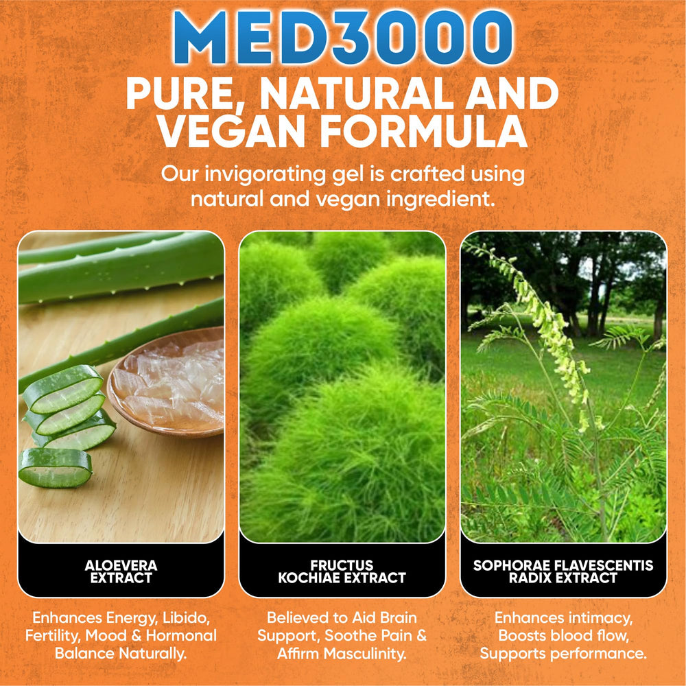 Travel-sized 1.75 fl oz Gel Med3000 for Men
