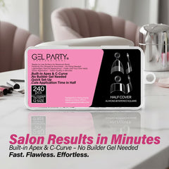 GEL PARTY 240-piece kit packaging highlights value and organization.