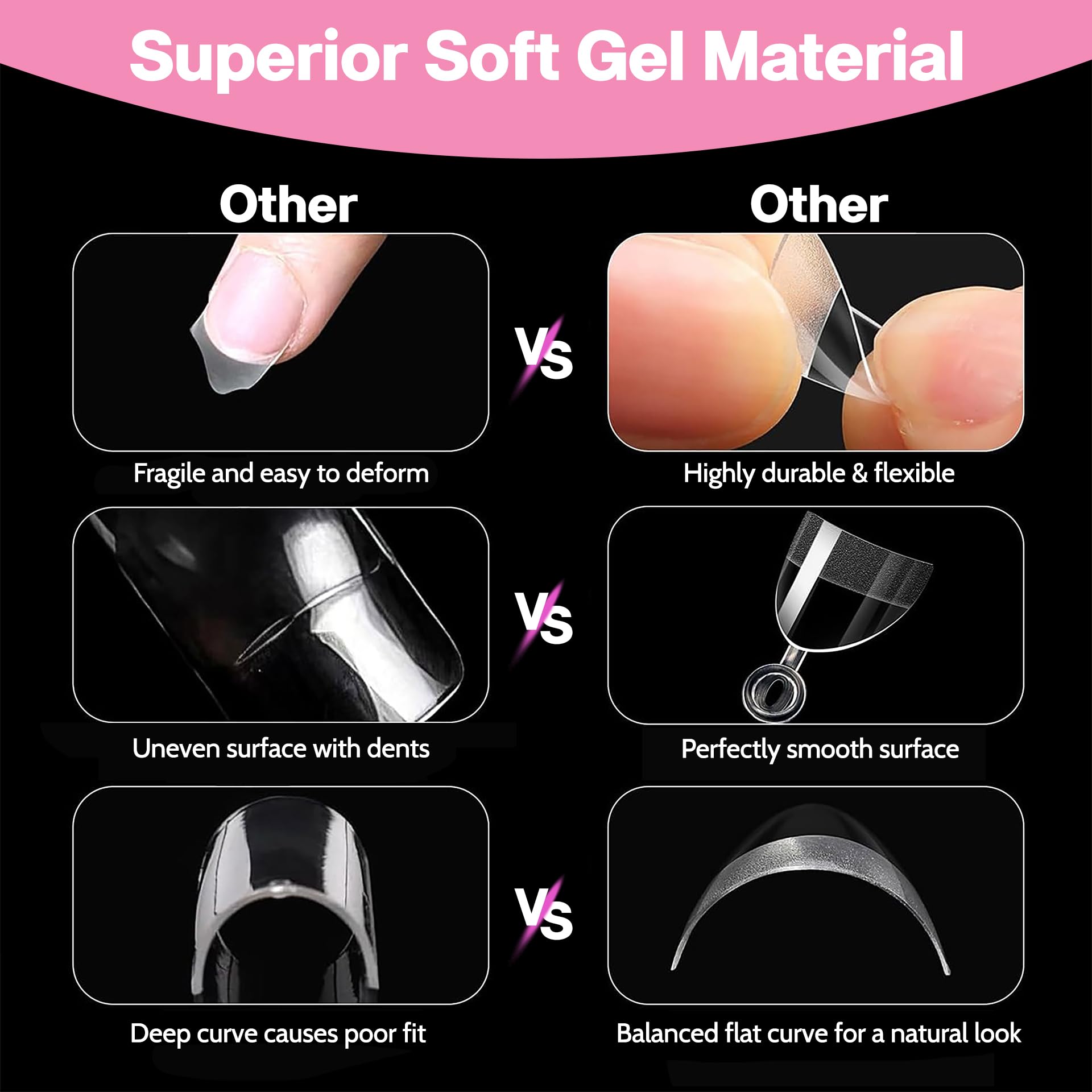 GEL PARTY twelve sizes numbered 0-11 for seamless fit.