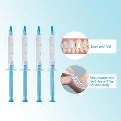 Close-up of 3ml whitening gel syringe with secure cap