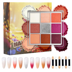 GELLAKTIK 9-color pigment palette for vibrant ombre gradients