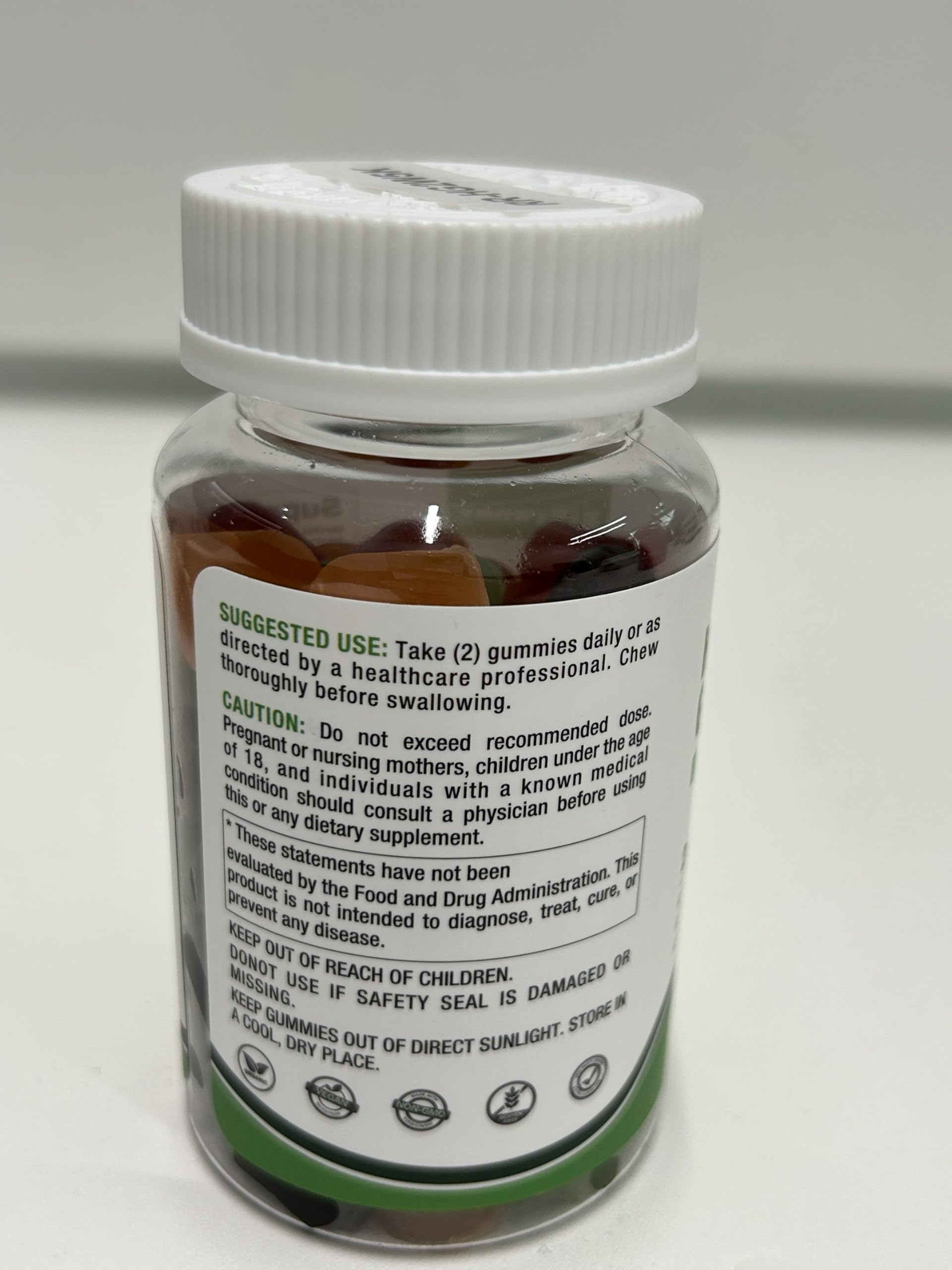 Gelatin-free vegan hemp gummies packaging