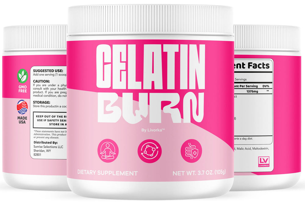 Lifestyle scene with GelatinBurn used in daily wellness routine