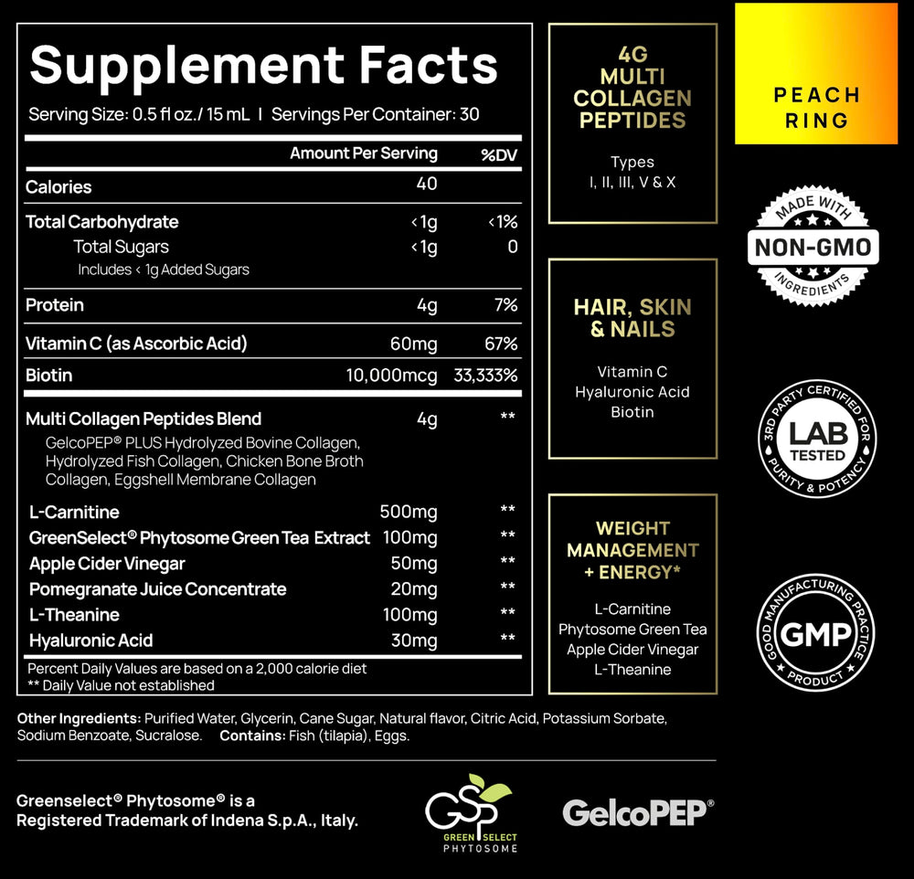 GelcoPEP PLUS hydrolyzed collagen peptides
