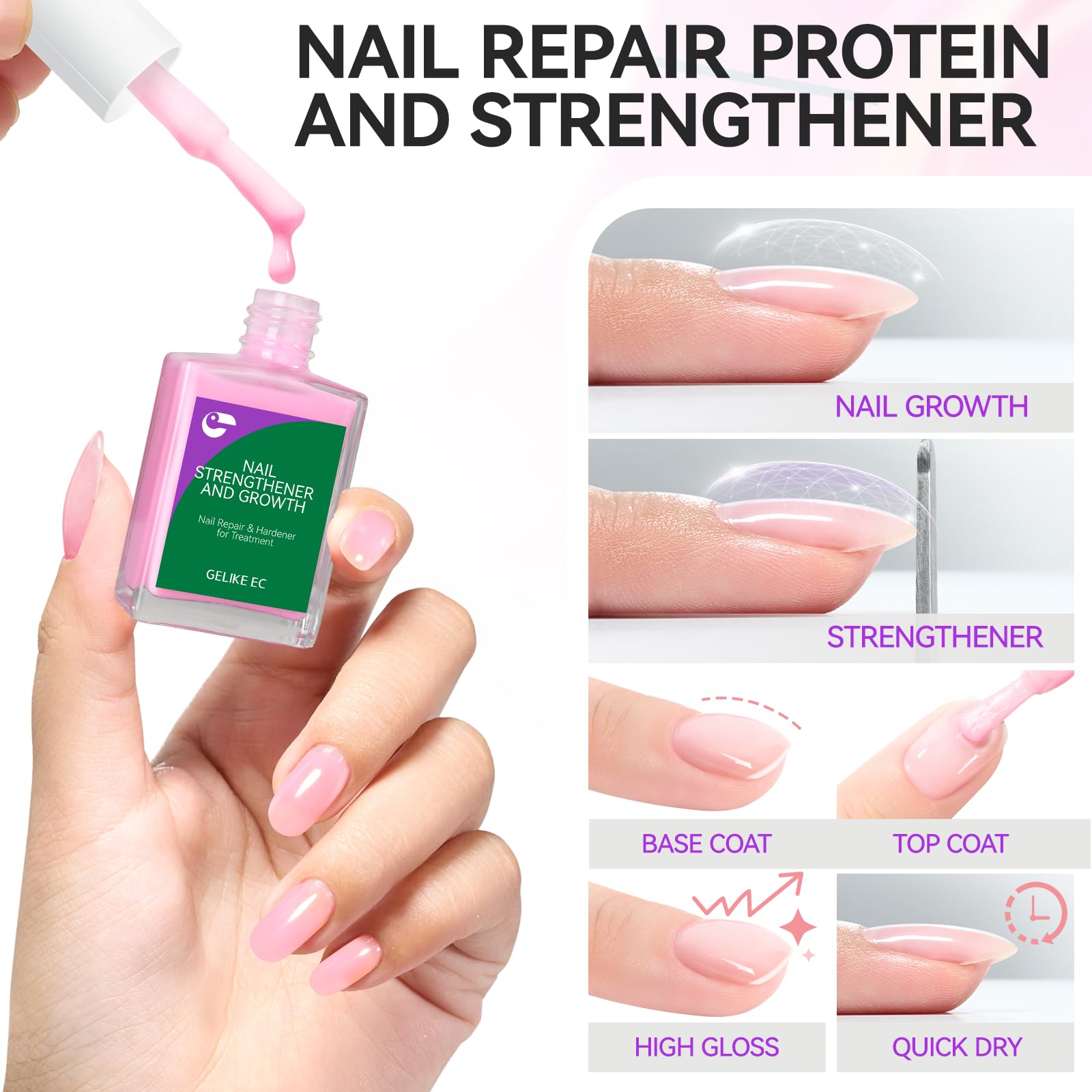 Gelike EC Fast-Dry Nail Polish delivers quick, chip-free wear
