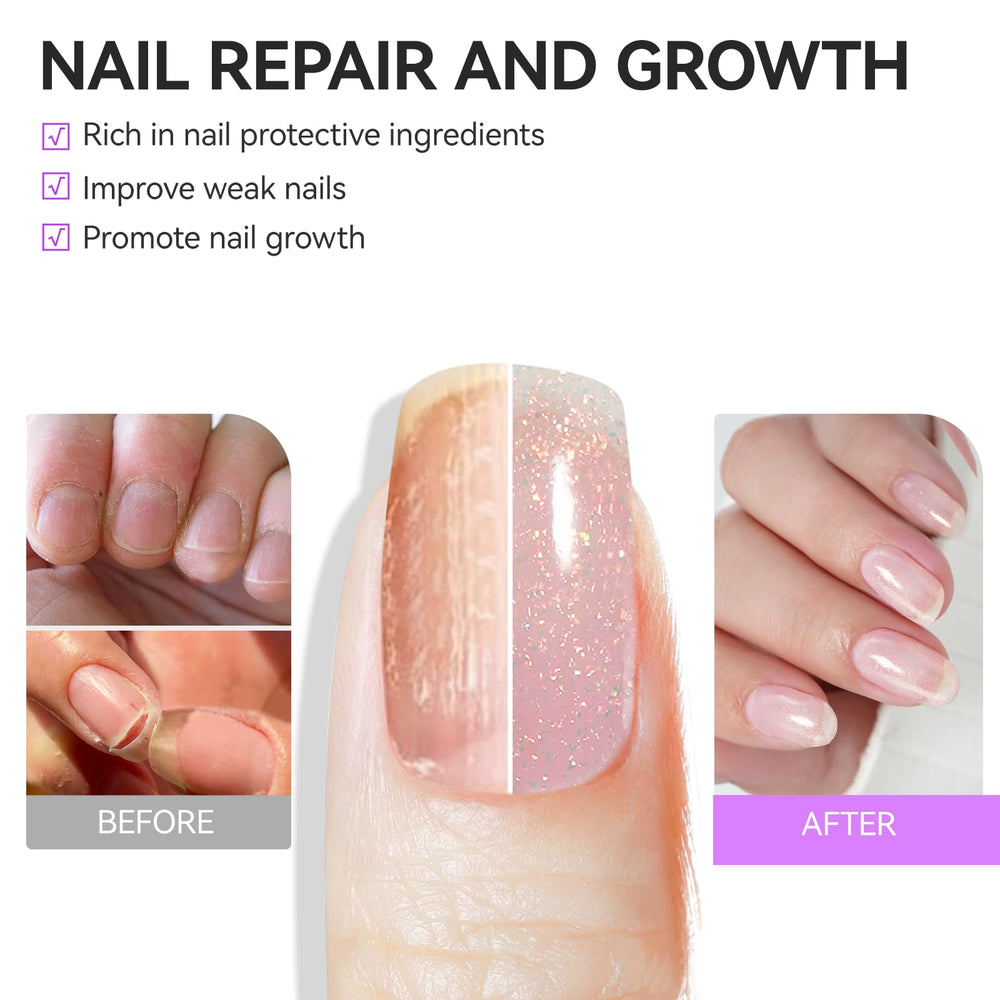 Gelike EC growth-support nails for longer natural appearance