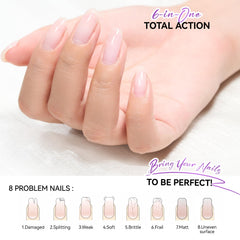 Gelike EC high-gloss finish on nails after application