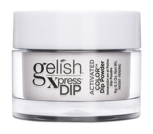 Gelish Xpress Dip bottle shot showing fast-drying formula for quick manicure prep