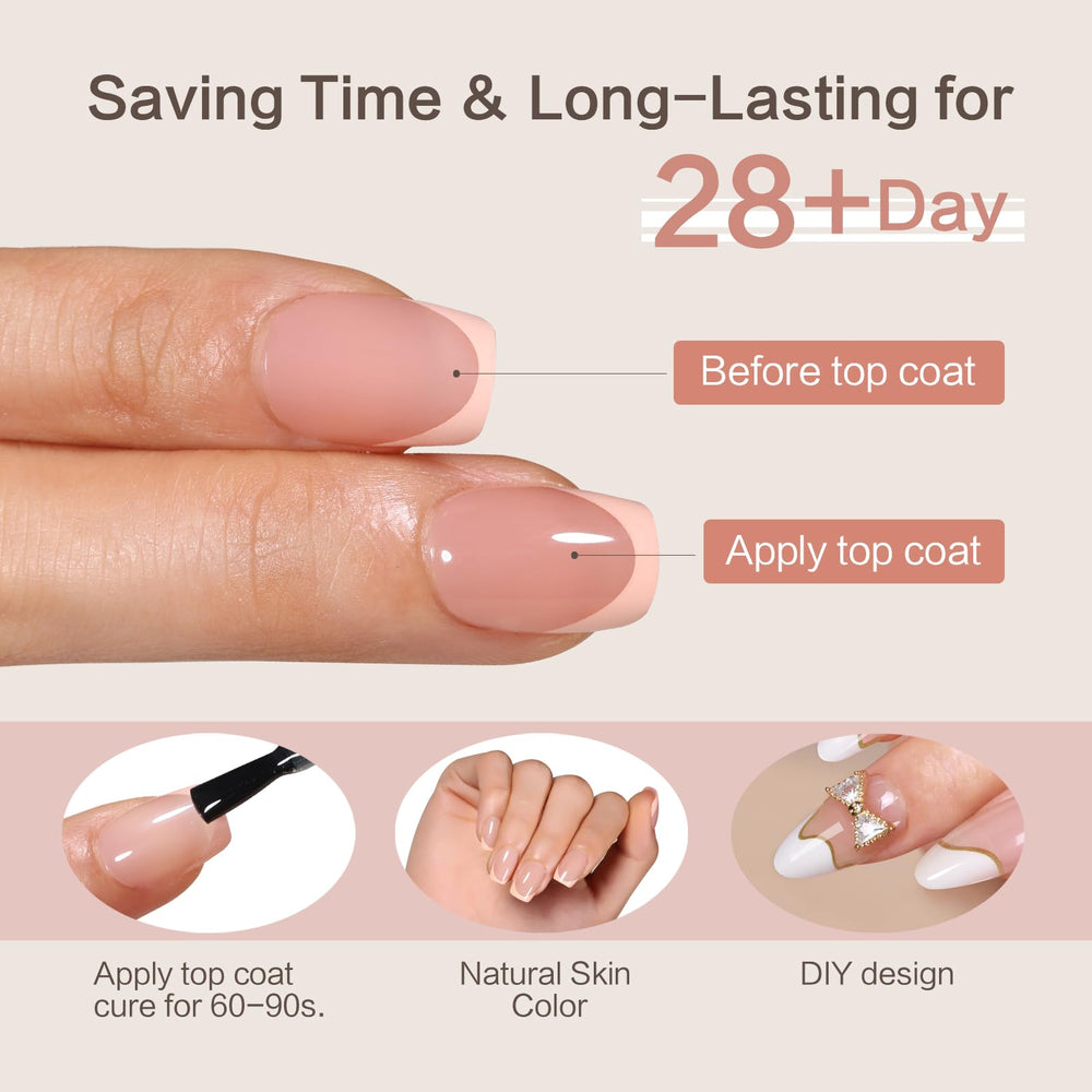 Durable semi-matte tips enhance adhesion for long-lasting nail art.