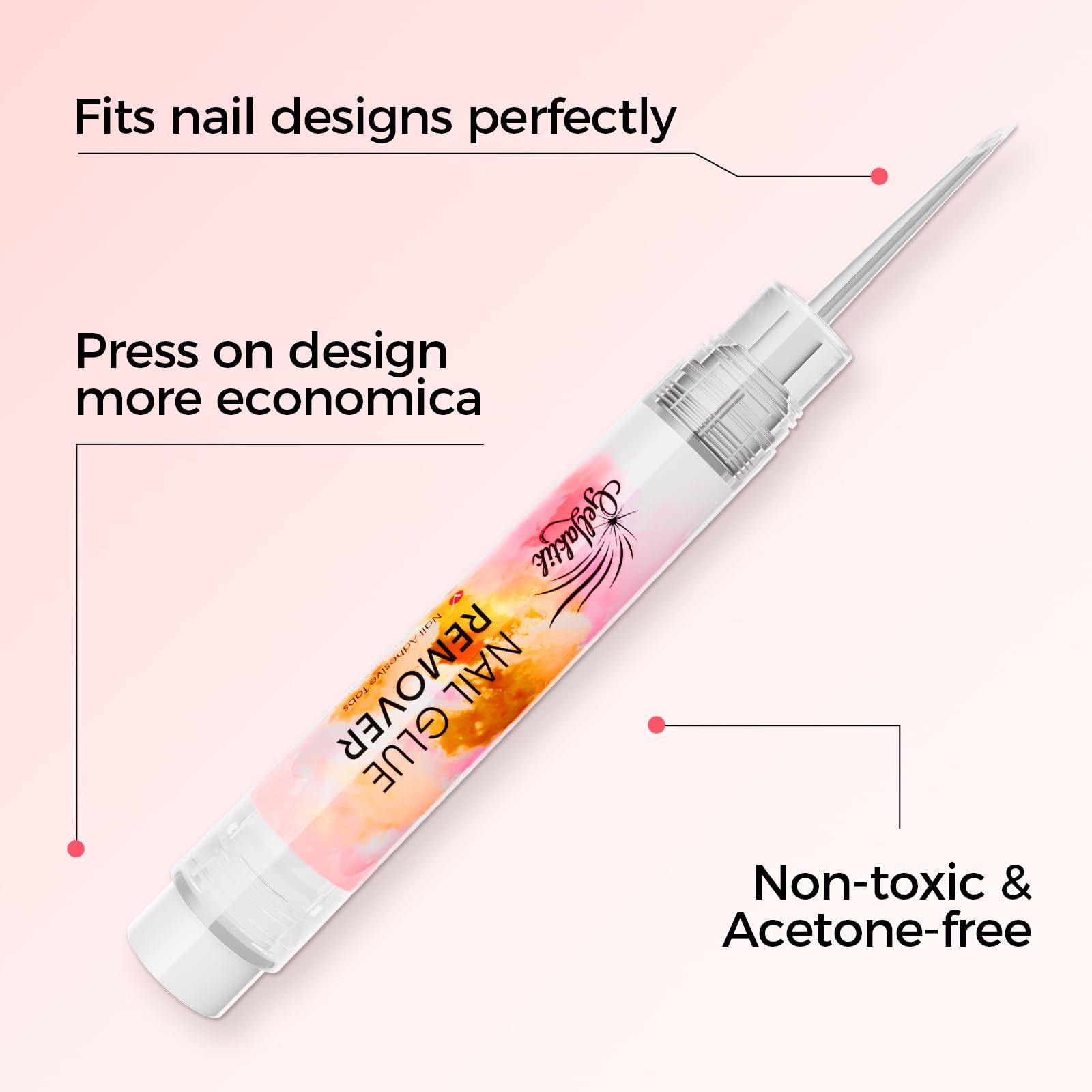 GELLAKTIK bottle close-up highlights 50ml travel size.
