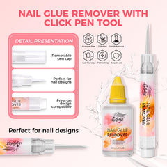 GELLAKTIK remover pen flat edge for residue sweeping.