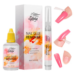 GELLAKTIK Nail Glue Remover pen tip for precise edge lifting.