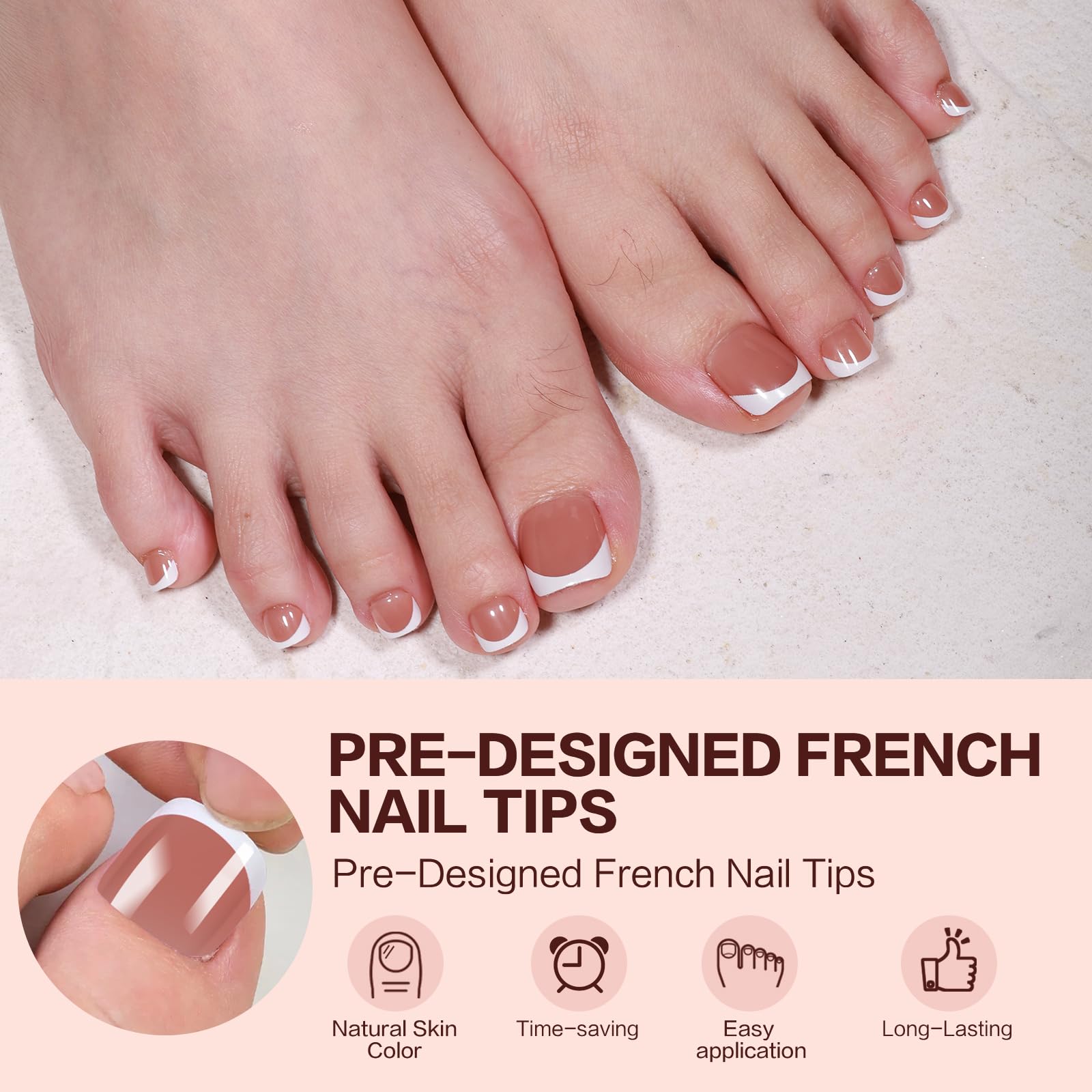 GELLAKTIK no-file-needed toe nails for quick at-home pedicures