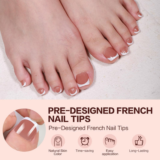 GELLAKTIK no-file-needed toe nails for quick at-home pedicures