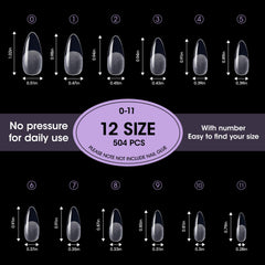 GELLEN tips are pre-numbered and include 12 sizes for easy selection.