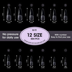 Pre-numbered tips simplify size selection for quick applications.