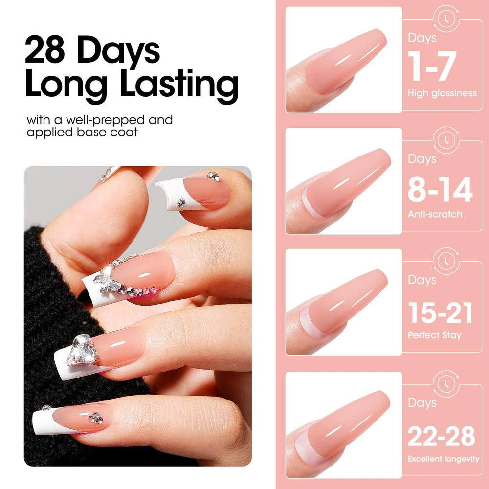 GELLEN at-home manicure setup with Peachy Nude gel.