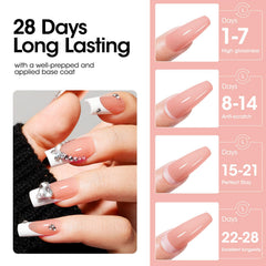 GELLEN at-home manicure setup with Peachy Nude gel.