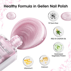 GELLEN base coat applied on nails for smooth prep