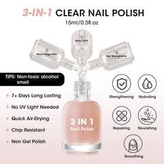 GELLEN Base Coat Nail Strengthener with subtle nude tint improves smoothness and resilience.