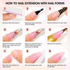 Base coat and top coat application with GELLEN gel kit