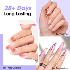 GELLEN beginner-friendly nail glue kit for quick, tidy DIY manicures