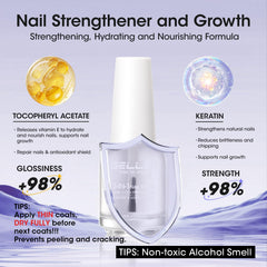 GELLEN breathable formula bottle highlights anti yellowing protection for nails.